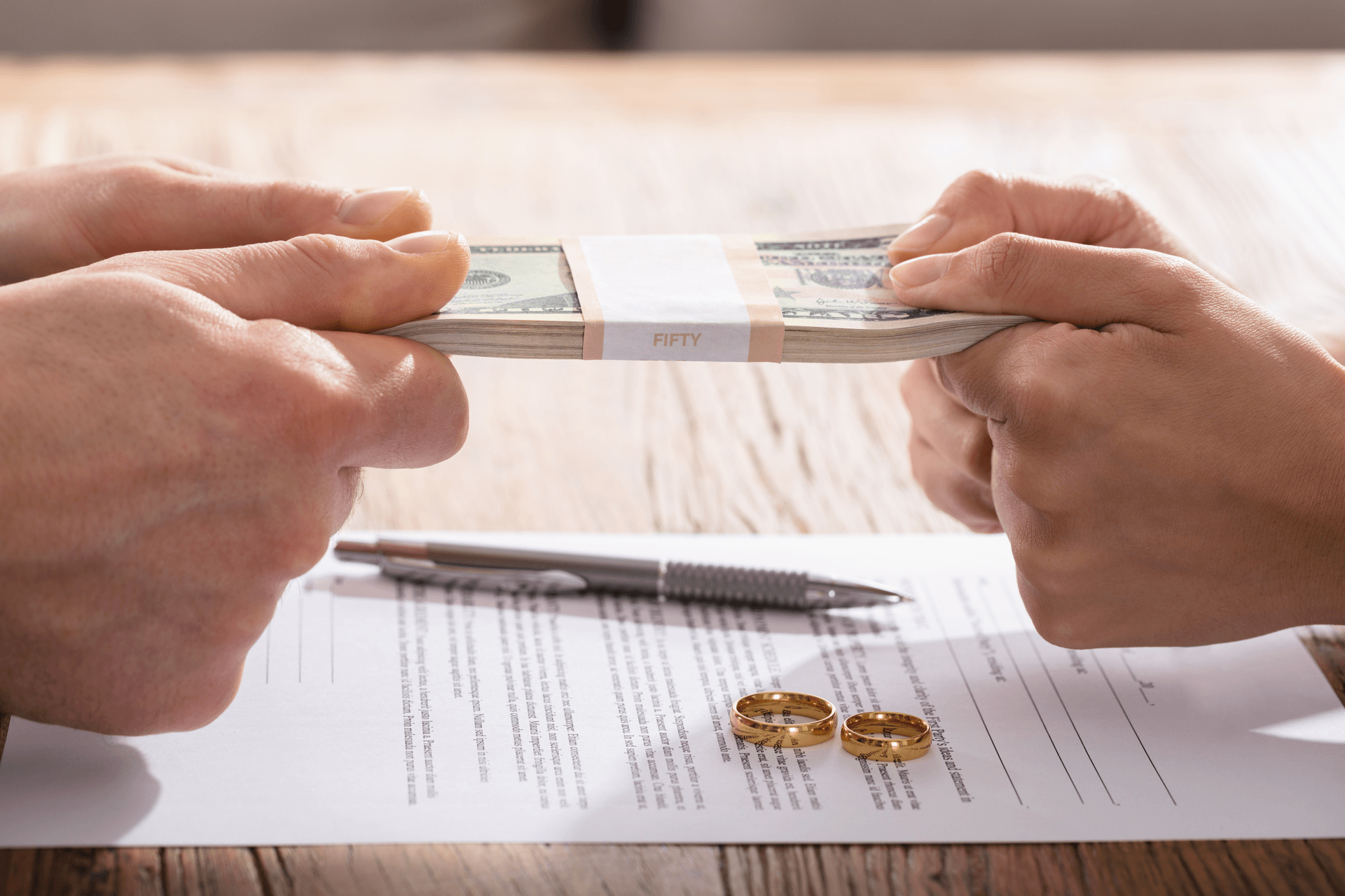 Divorce Causes Fights Over Money In More Ways Than One
