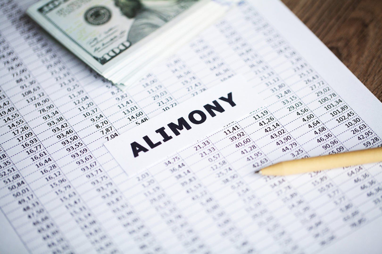 A document that says alimony